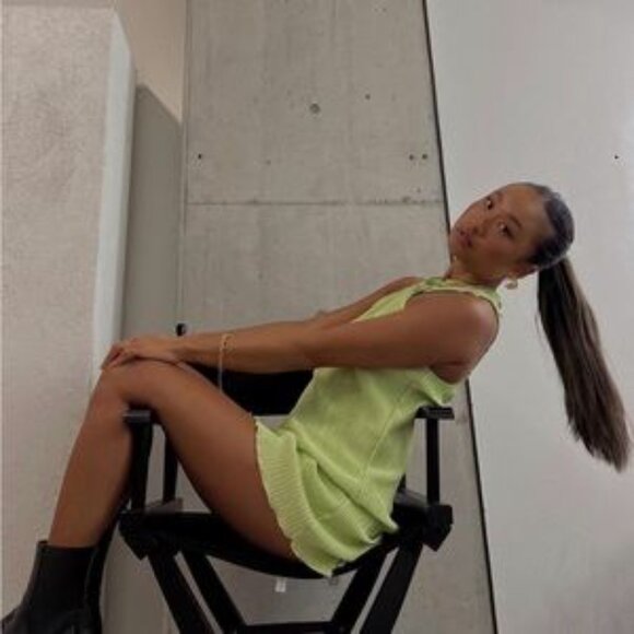 Song of Stylr - Pluto Mini Dress in sage green size 4 - Picture 3 of 8